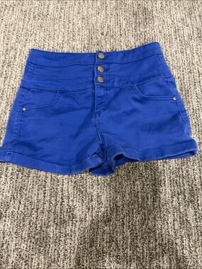 High-Waist Blue Women's Tinseltown Shorts